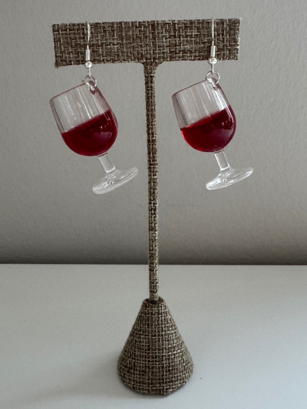 Wine Glass Drop Dangle Earrings | Fun Cocktail Novelty Statement Jewelry